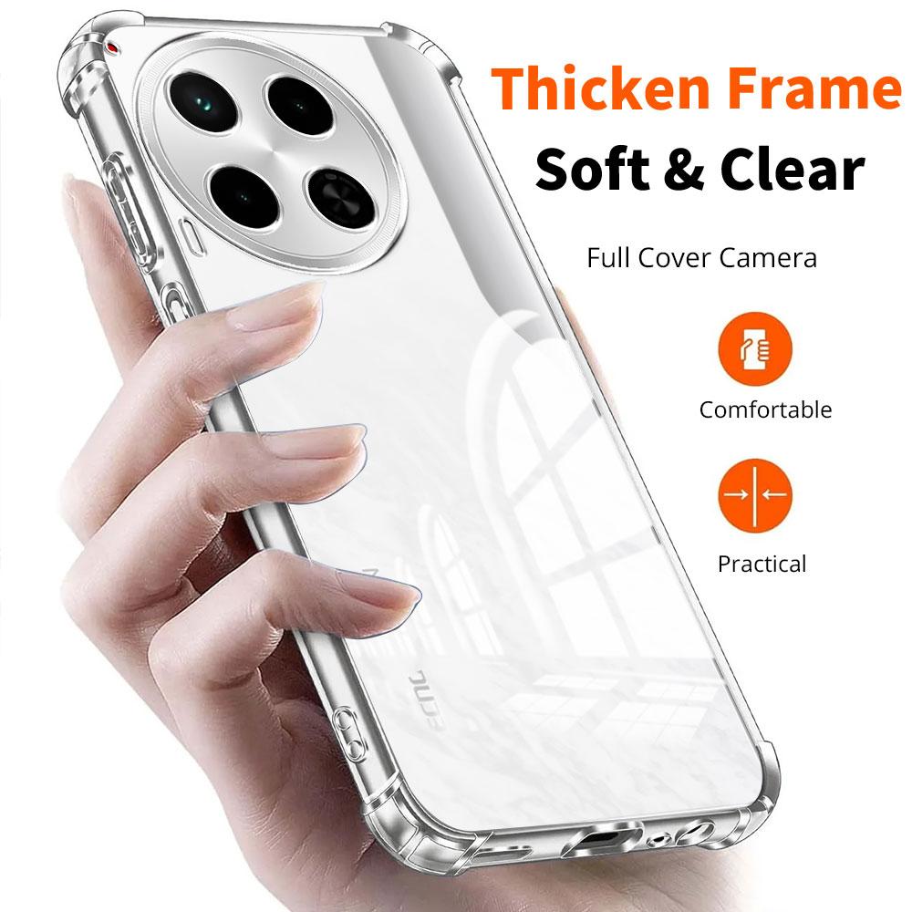 Shockproof Airbag Clear Phone Case For Tecno Camon 30 4G 5G Case Soft Silicone Bumper For Tecno Camon 30 Pro Premier Cover Funda