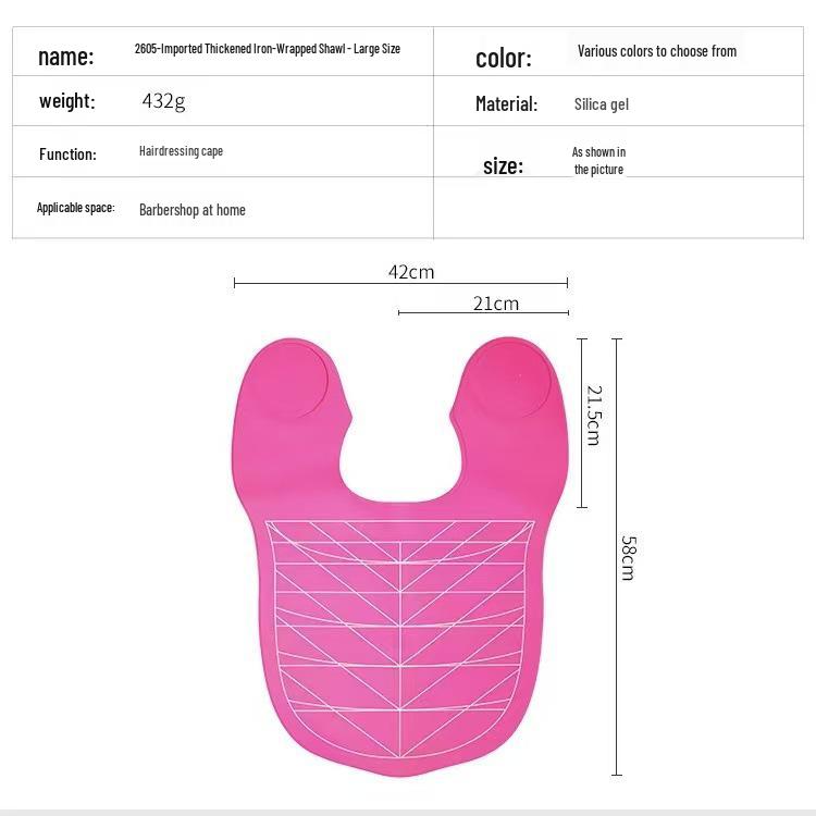 Silicone Hairdressing Neck Wrap Shawl for Perming, Dyeing, and Cutting - Anti-Split Ends, Oil Treatment, Portable Hair Styling Tool