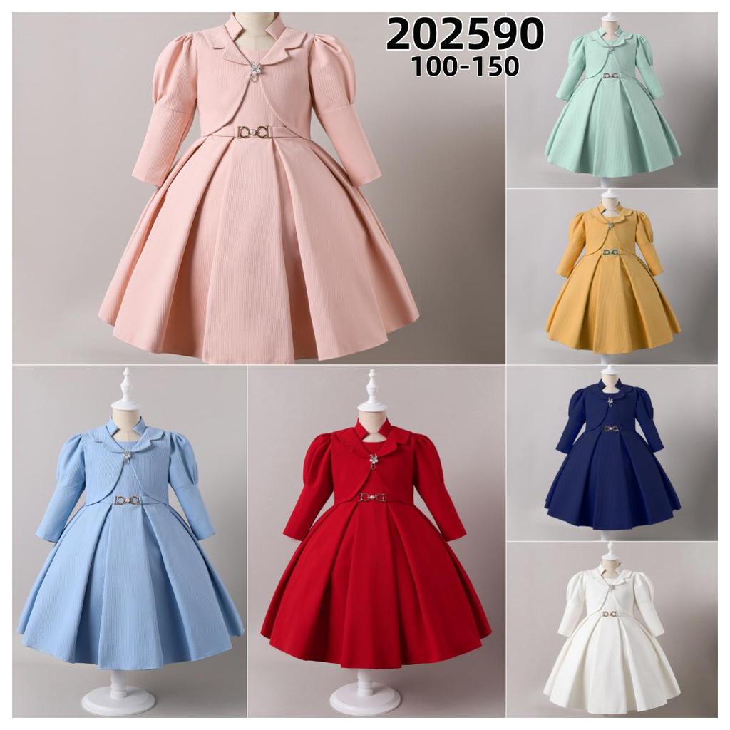 Children's All-Season Wedding Princess Dress Set - Two-Piece Formal Wear