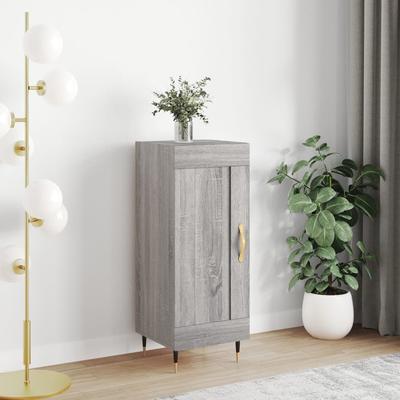 Vidaxl Cabinet, Sonoma Grey Oak, 34.5X34X90 Cm Material Wood-Based