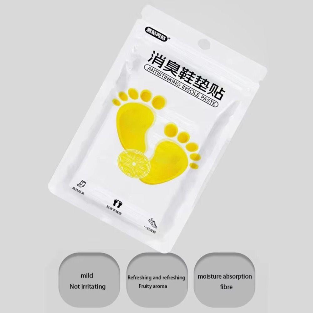 10PCS Fresh Fruity Aroma Shoes Deodorant Sticker Foot Soothing Insole Stickers  for Women Men