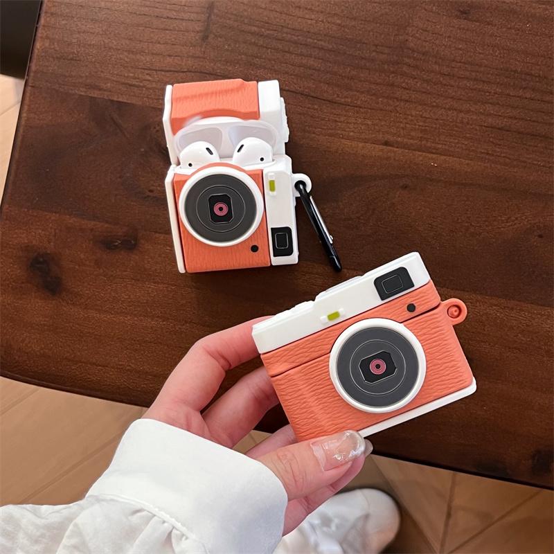 Camera 3D Earphone Case for AirPods 4 2024 Silicone Headphone EarBuds Cover for AirPods Pro 2 Charging Case for AirPods 3 2 1