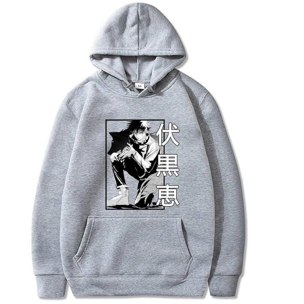 Jujutsu kaisen Satoru Gojo Megumi Fushiguro Tištěná pánská mikina Oblečení Vintage móda Ležérní Unisex Pulovry s dlouhým rukávem