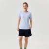 Skechers Breathable Skin-Friendly Solid Color Round Neck T-Shirt Women tops P226W211-026P