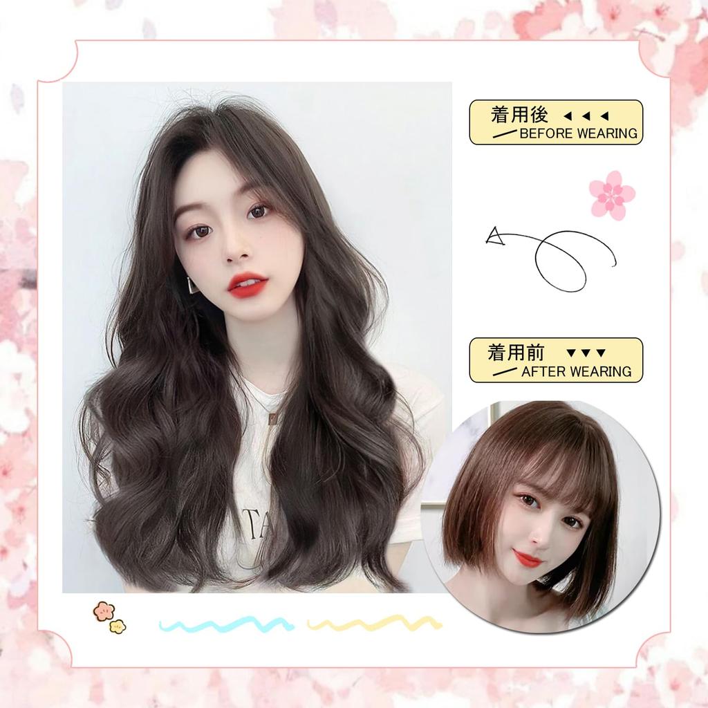 P&Z U-shaped Half Wig, Nape Extension, Long, Curly Hair, Partial Wig, Hairpiece, Natural Look, Large Quantity, Clips Included, Heat Resistant, Women's