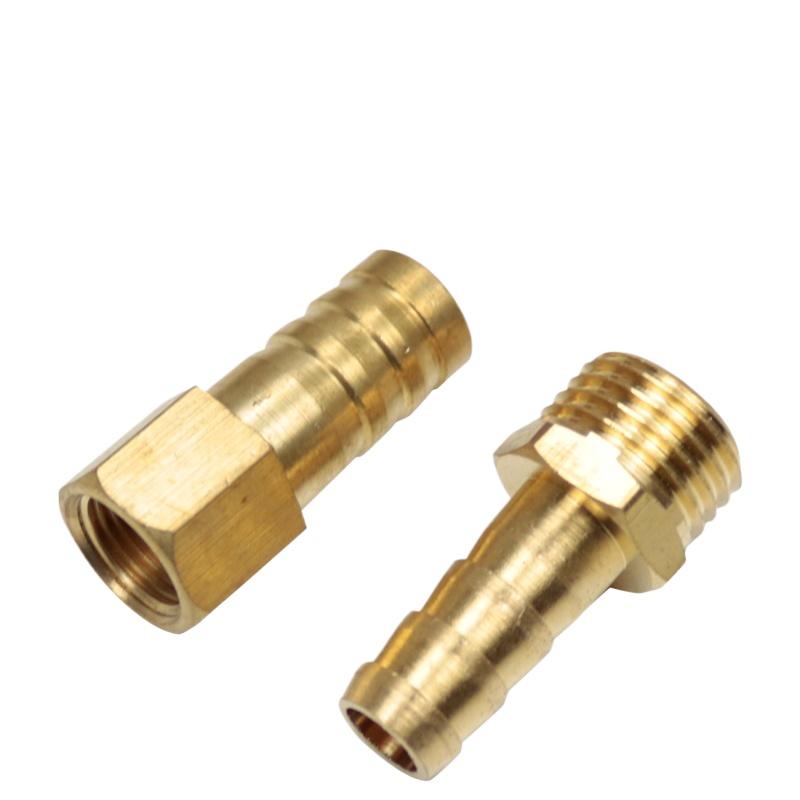 1/8" 1/4" 3/8" 1/2" 3/4" 1" NPT Male Female 1/8-1" Hose Barb Tail Nipple Straight Elbow 90 Deg Brass Pipe Fitting Connector