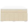 Maison Exclusive - Sommier à lattes de lit avec matelas Crème 140x200 cm Tissu