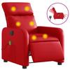 Electric Massage Chair Red Faux Leather
