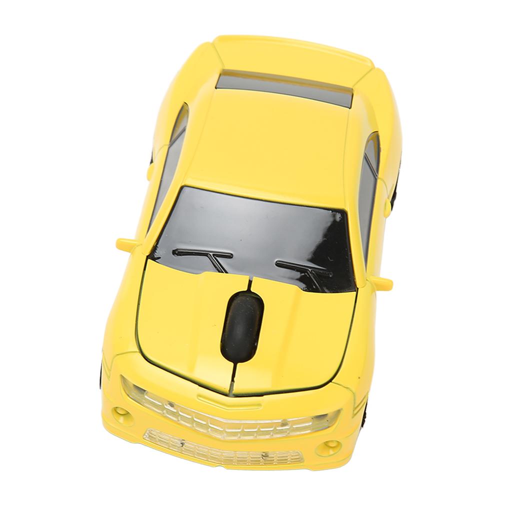 Race Car Wireless Mouse Sports Car Computer Mouse 2.4 GHz LED Light 1600 DPI Optical Sensor for OS