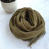 South Korea Dongdaemun Light Linen Scarf, Solid Color Sunscreen Scarf, Source