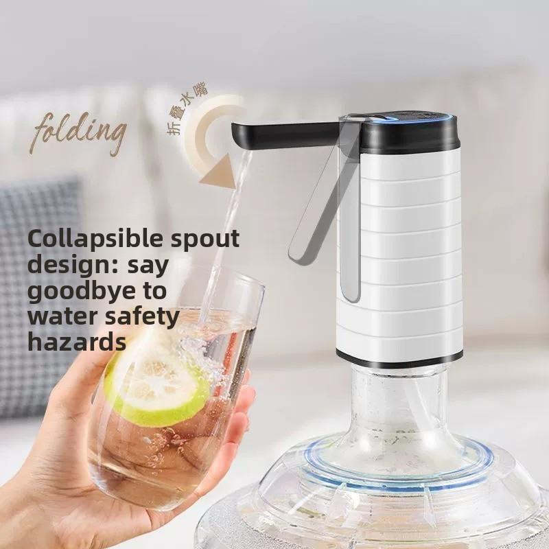 Dispensador de agua automático plegable para garrafas bomba de agua portátil recargable