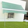 1/12 Dollhouse Simulation Green Striped Awning Model Doll Home Outdoor Balcony Sunshade Scene Decoration Toys