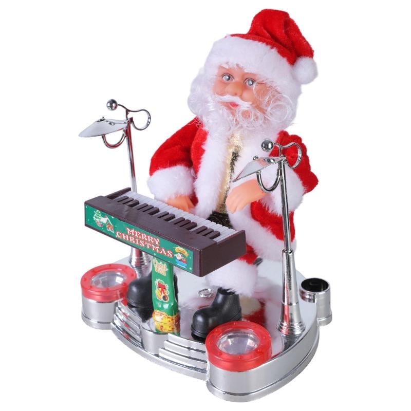 Kids&Adults Plastic Toy Kids Game Electric for Play the Instruments Santa Claus for Creative Supplies for Kids/Adults
