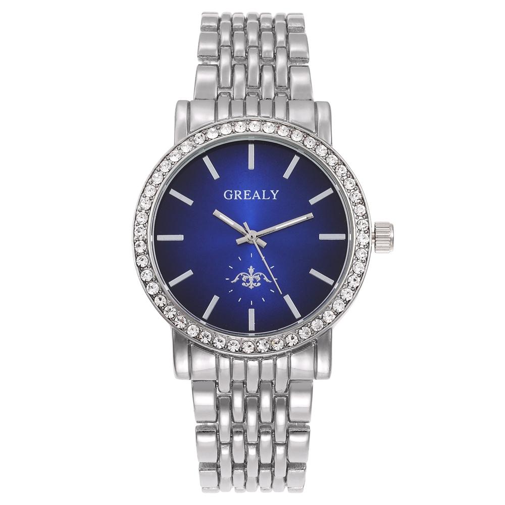 New Fashion Women Watches Casual Steel Band Wristwatch Scale Diamond Men Quartz Watch Stainless Steel Leisure Couple Watch Gift