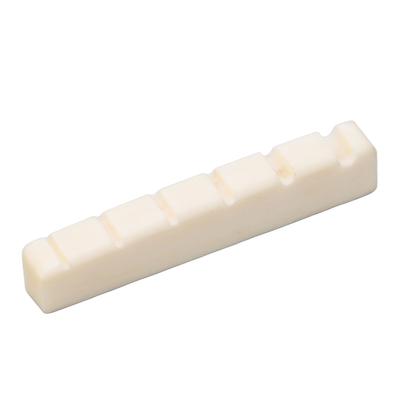 E-Gitarrensattel Geschlitzt Knochen Flacher Boden 52mm Instrumentenzubehör zum Ersetzen