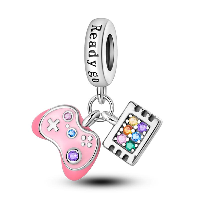 Copper Summer Design Charm Bead Charms Bead Colorful Firefly Love Heart Pendant Compatible With Authentic Bangle Charm Bracelets Do It Yourself Jewell