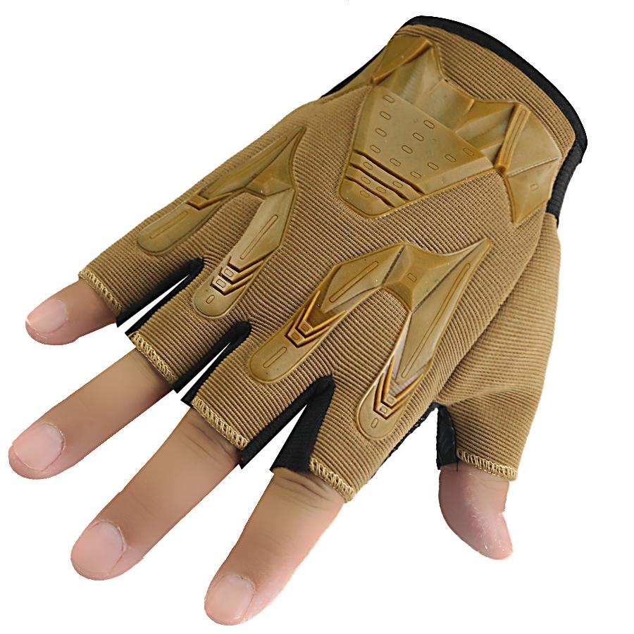 Summer Half-Finger Tactical Gloves for Men Fingerless Design for Shooting and Motorcycle Work