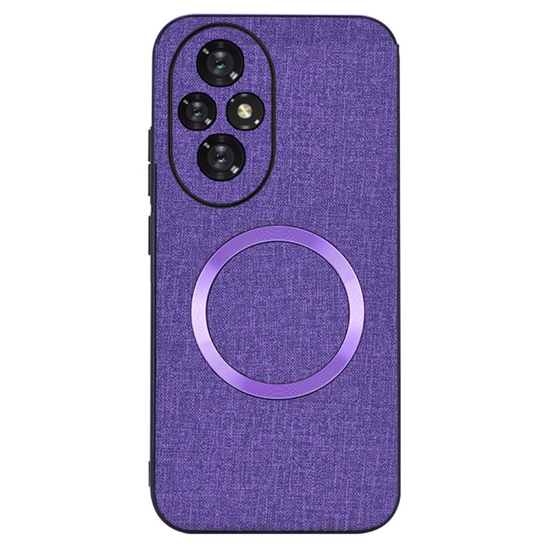 For Honor 200 5G Magnetic Case TPU+Cloth Phone Cover Smooth Touch