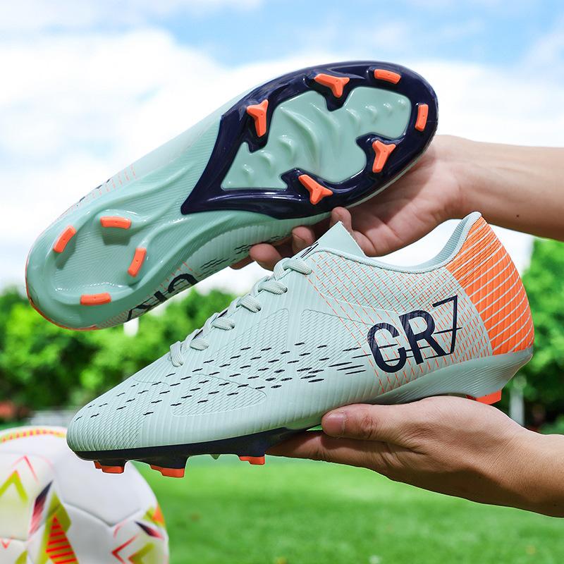 Collaborative Football Shoes Color Block Streamlined Design Stable Support Sports Shoes for Football Games