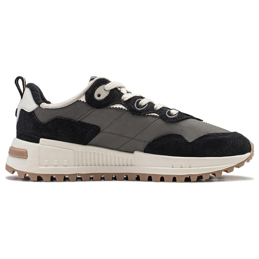 New LiNing Wind Rider 2.0 Anti Slip Wear Resistant Low Top Casual Shoes Women's Gray Black AGCT308-4