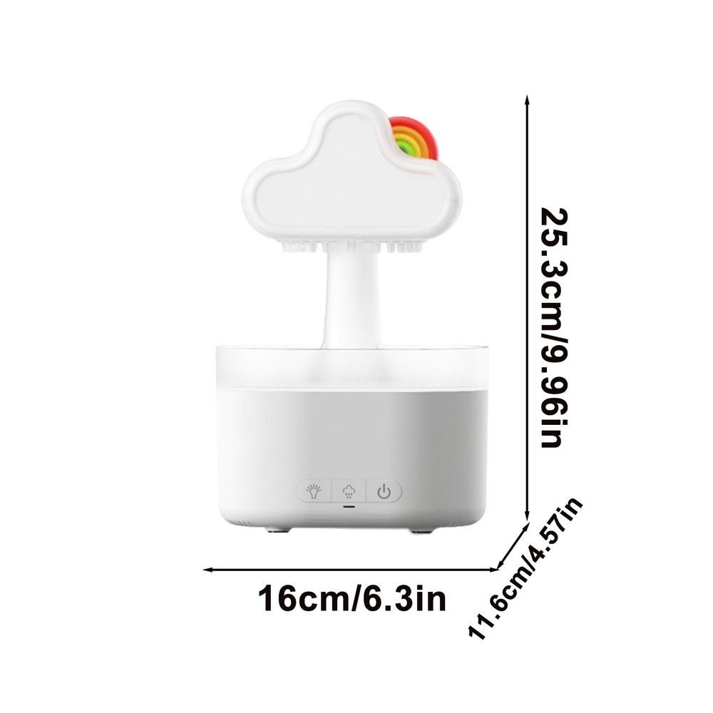 

Увлажнитель воздуха Ароматерапевтический диффузор Rain Cloud Настольный увлажнитель Cartoon Water Drip Увлажнитель Многоцелевой ароматерапевтический диффузор белый