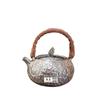 Ceramic Silver-plated Teapot 999 Sterling Silver Boiling Teapot Porcelain Gilt Health Tea Maker Kung Fu Tea Set Kettle