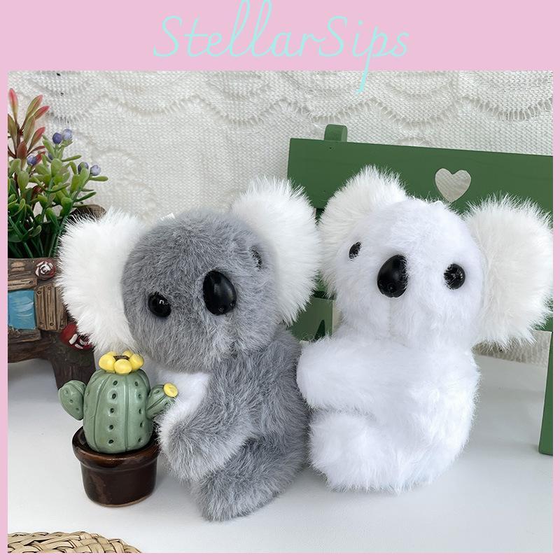 Charming Koala Plush Toy Adorable Student Backpack Pendant Keychain Gift