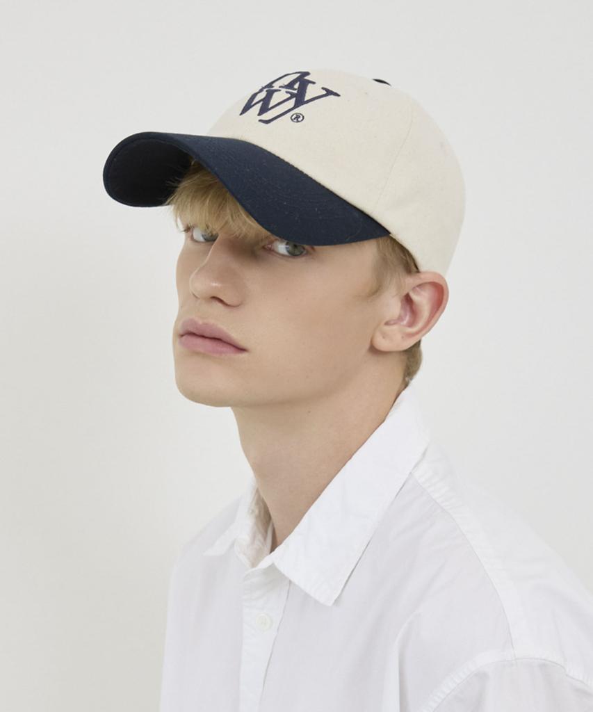 Nyuyogwogseu Logo Two-Tone Ball Cap_Navy