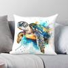 Aquarell Meeresschildkröte Quadratisches Kissenbezug Polyester Leinen Samt Muster Reißverschluss Zierkissenbezug Sofasitzkissenbezug Großhandel