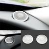 For Jaguar F-pace 17-2020 Cover Trim Dashboard L&R Speaker Sound Silver Steel
