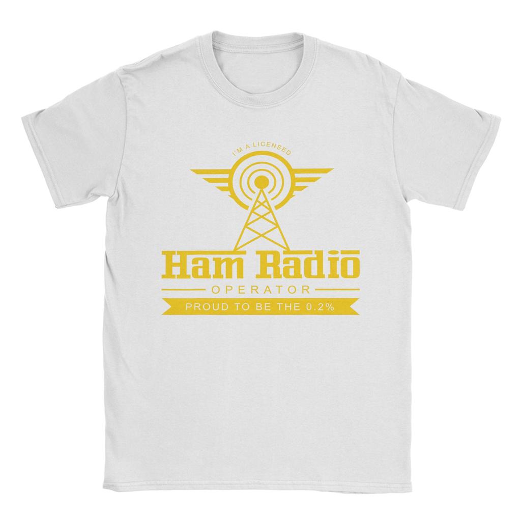 Unisexs Ham Radio Operator T Shirt Cotton Tops Vintage Short Sleeve Round Collar Tee Shirt New Arrival TShirts