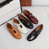Bailarinas Antideslizantes para Mujer Zapatos para Caminar de Cuero PU Zapatos Bailarina Mary Jane con Correa de Hebilla Cómodos Zapatos de Vestir para Mujer Zapatos Mary Jane