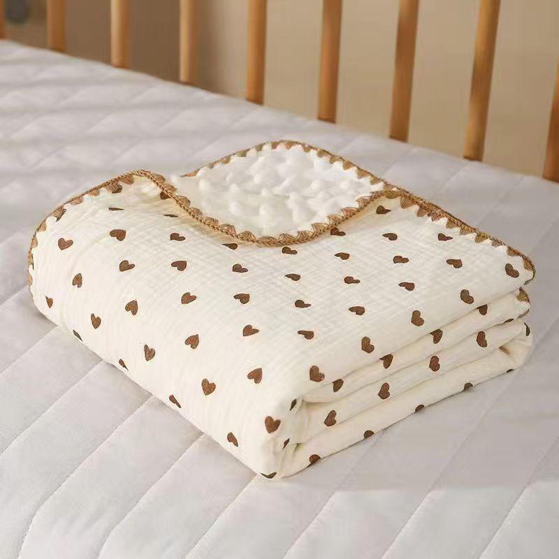Newborn Cotton Bean Blanket: Thin, Machine Washable, Ideal for Toddler Outings and Naps