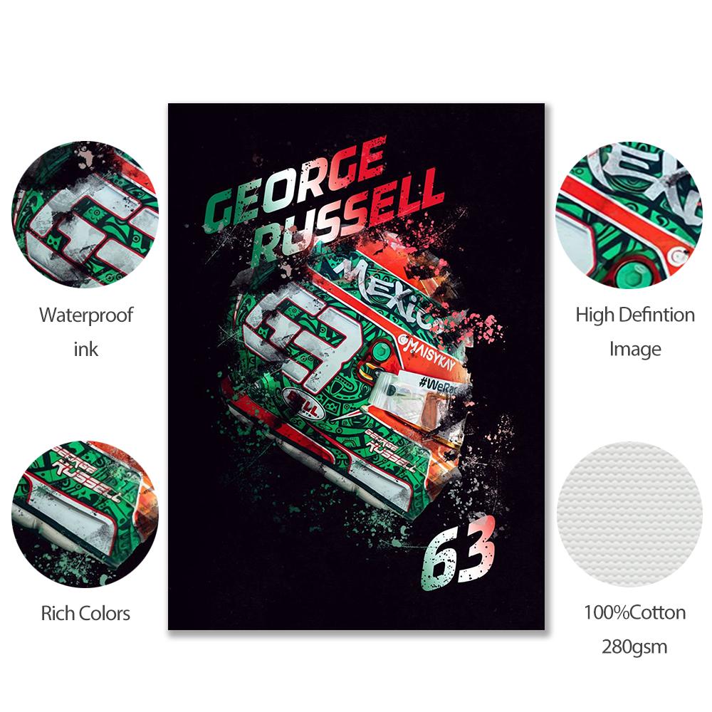 Modern Poster Formel 1 Helme Rennfahrer Legenden Poster Print Fashion Art Cool Racer Room Wall Canvas Painting Room Home Decor