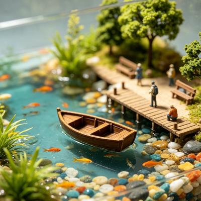 Modelo de Barco de Madera Vintage Impreso en 3D Figurilla de Barco de Pesca Viejo Rústico para Estante de Exhibición Decoración Náutica para Aficionado Pescador Regalo