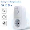 5/10Pcs Surge Protector Voltage Relay Socket 220v Electrical Stabilizer EU FR US UK Plug Automatic Refrigerator Protect Switcher