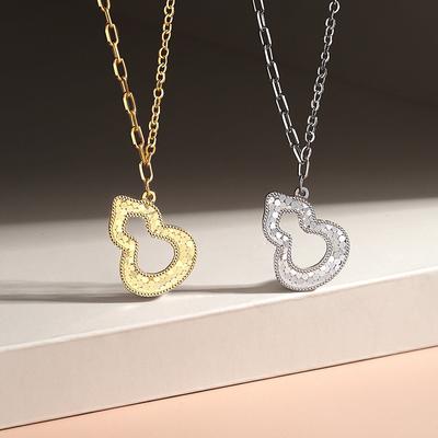 Sparkling Necklace Women's Light Luxury Niche Hollow Gourd Accessories