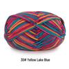 Aou Ou 5-Strand Variegated Milk Cotton Yarn Ball, Floral Medium-Thick, for Baby Scarves and Slippers.