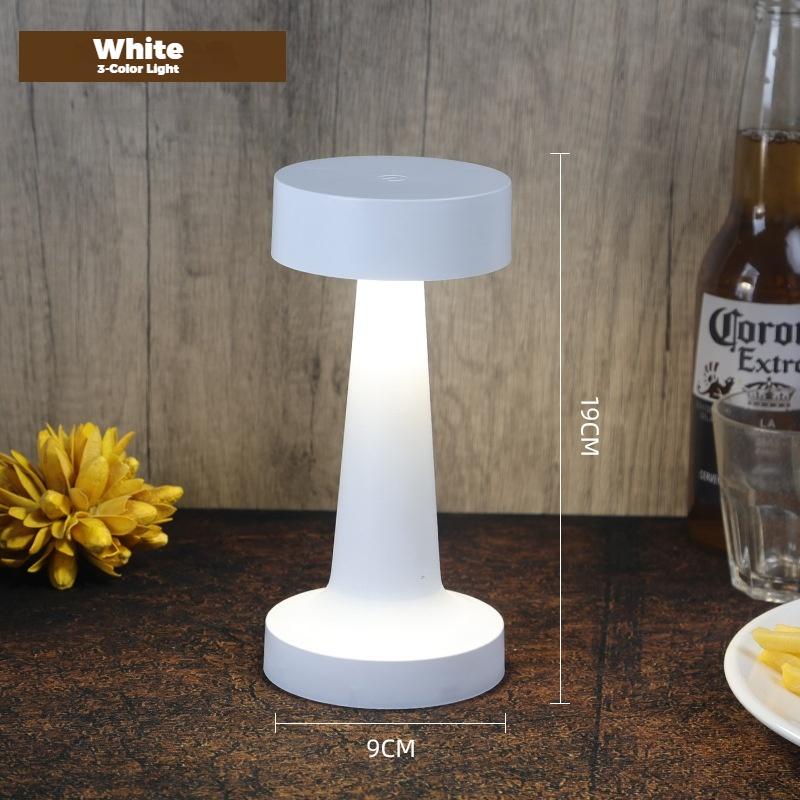 3-Color Light Retro Table Lamp Touch Decor for Bar Coffee Table Restaurant Decor Light Desk LED Rechargeable Night Lights