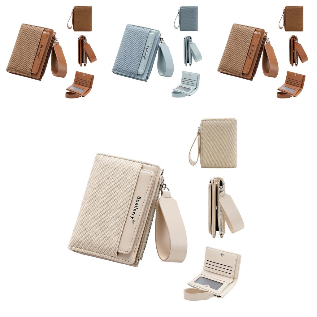 Minimalist Pu Womens Short Wallet With Card Holder And Coin Pocket For Daily Use