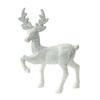 Shimmering Deer Christmas Tree Decoration, Plastic Ornament with Integrated Hanging Loop for a Bright Seasonal Accent