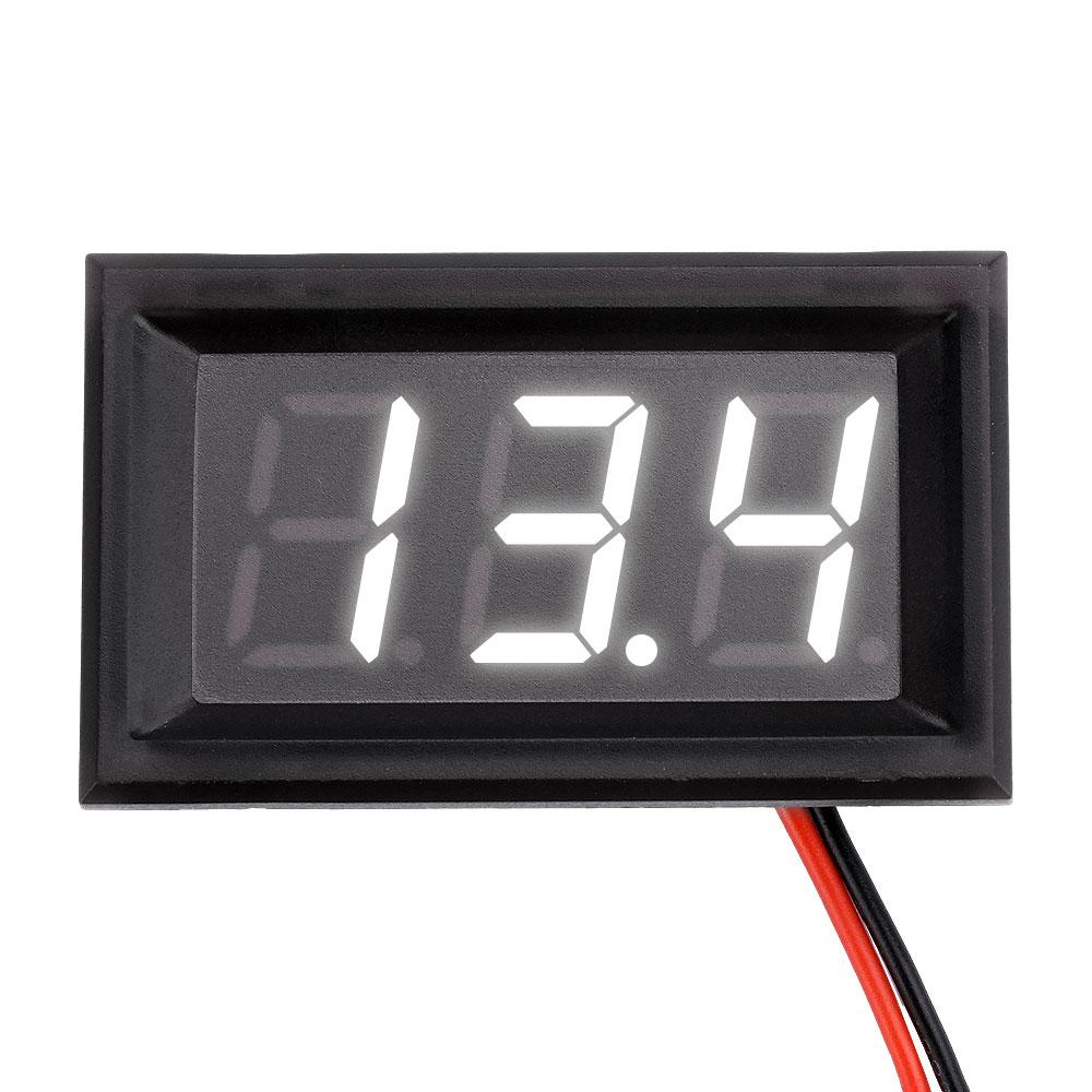 0.56 Inch Waterproof DC 4.5-30V Digital Voltmeter Voltage Panel Meter Red/Blue/Green/White For Electromobile Motorcycle Car
