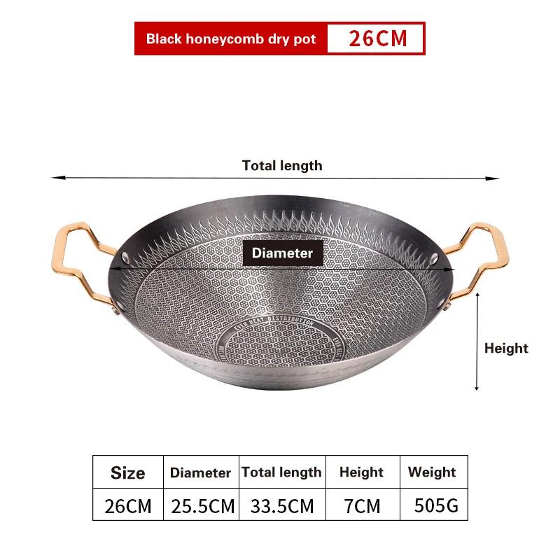 Round Bottom Alcohol Furnace Household Stainless Steel Pot Spicy Spicy Pot Hotpot Non Stick Dry Boiler Commercial Hot Pot