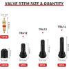 Valve Stem Removal Tool & Taller Tool Kit - 15Pcs TR412/ TR413/ TR414 Tubeless Tire Valve Stems, 20Pcs Valve Caps/Cores, 1Pcs Valve Ertion Taller,