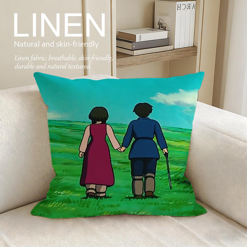 Animation Tales from Earthsea Cushion Cover Pillowcase Set Pcs x x Breathable Washable Sofa Cushion Cover