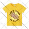 Capybara Summer Colorful T-shirts Child Polyester Short Sleeves Boy Cartoon Shirt Fashion Tops Girl Casuals Clothes Shirts Gift