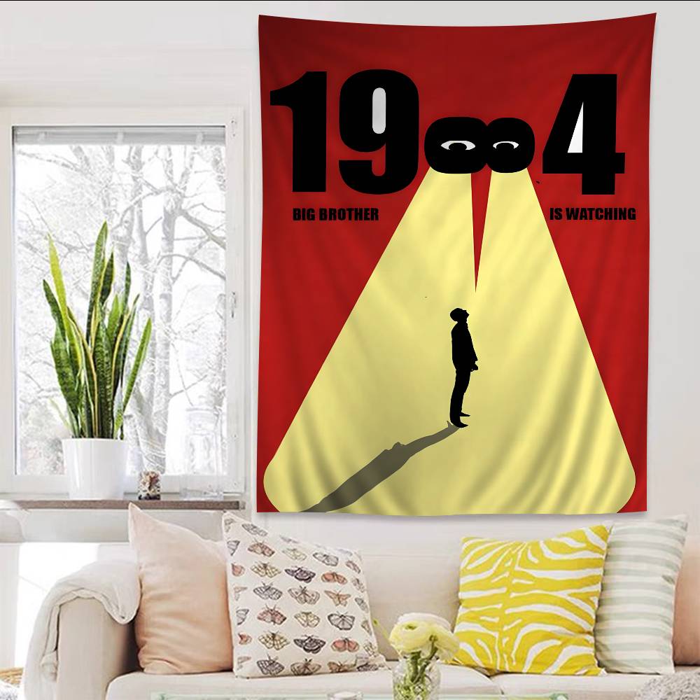 1984 George Orwell Movie Cartoon Tapestry Home Decoration Hippie Bohemian Decoration Divination Home Decor