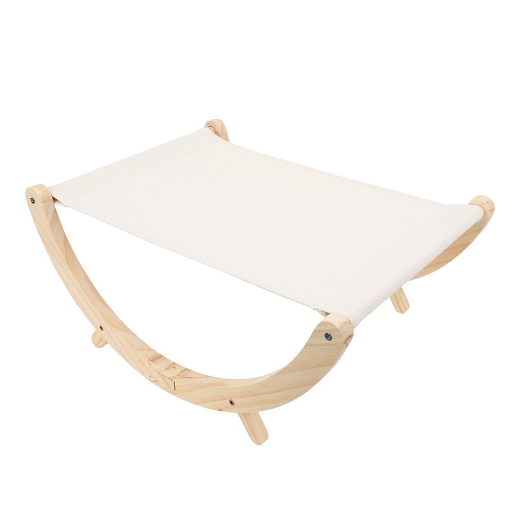 Wooden Cat Hammock Foldable Antislip Easy To Assemble Elevated Pet Hammock Bed Furniture for Indoor
