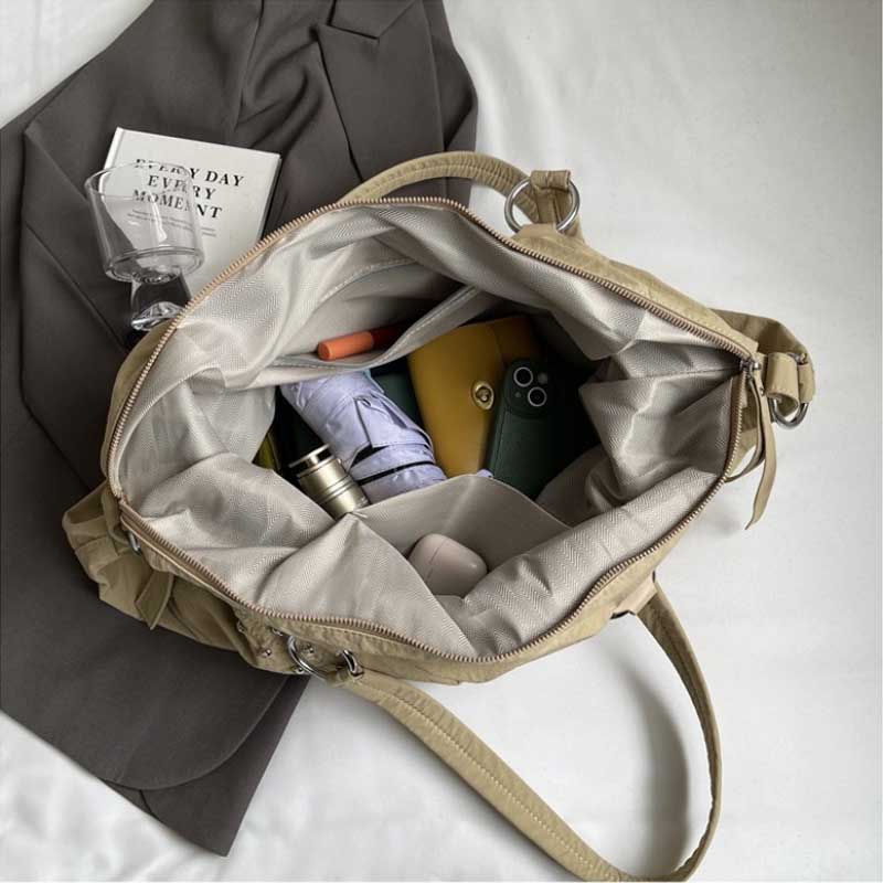 Able Nylon Rivet Underarm Tote Bag Women's Large Shoulde Bag Commuter Bag Sli Autumn Trend Youth Pure Bags Handbag