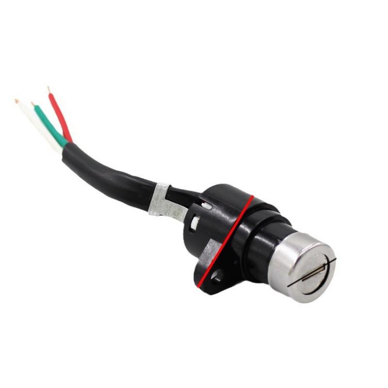 Universal Motorcycle Ignition Switch Lock With 2 Keys Electric Door Lock for Scooter E-Bike Motorbike Replacement Parts.